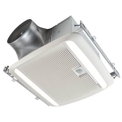 ULTRA GREEN ZB Series 110 CFM Multi-Speed Ceiling Bathroom Exhaust Fan with LED Light and Motion Sensing, ENERGY STAR* - White