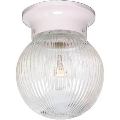 1 Light 6'' Ball Fixture - White