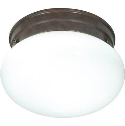 1 Light 8'' Mushroom Flush by Nuvo