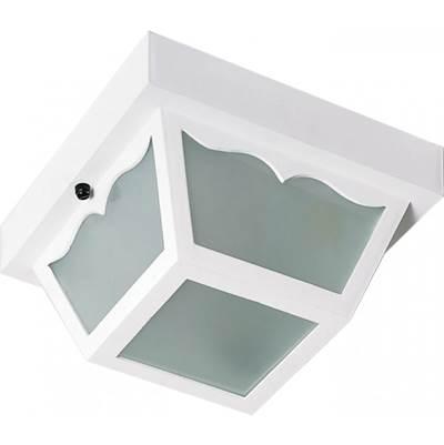 1 Light 8'' Carport Flush Mount by Nuvo