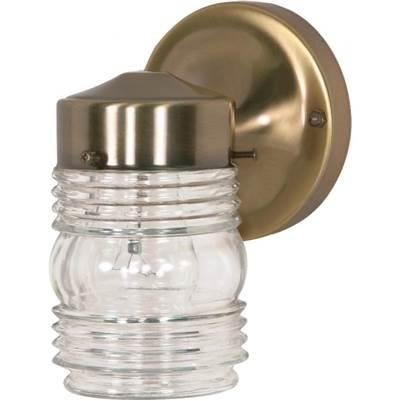1 Light 6'' Mason Jar Lantern by Nuvo