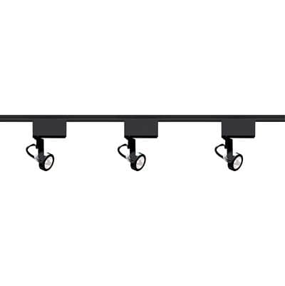Nuvo Black MR16 Gimbal Ring Track Kit
