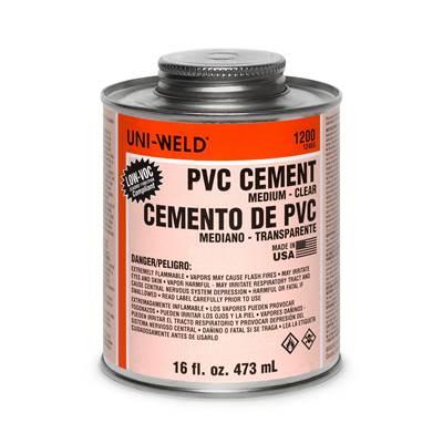 Clear Pvc Medium Body Cement Qt