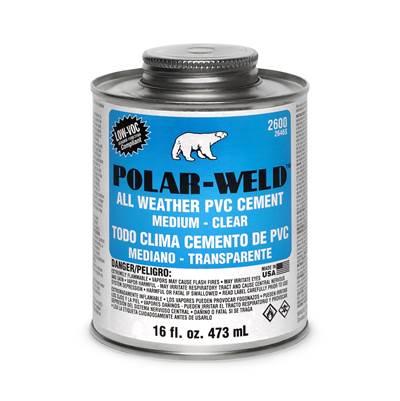 Clear Polar-Weld Pvc Cement Pt by Oatey