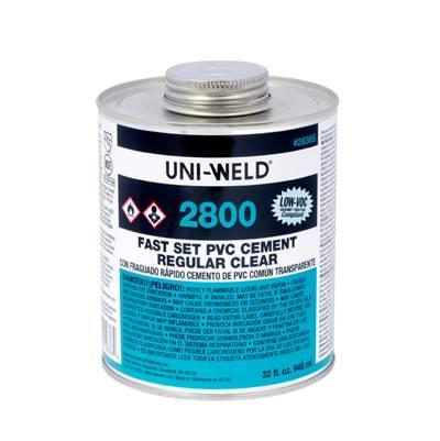 Clear Pvc Fast Set Cement Qt by Oatey