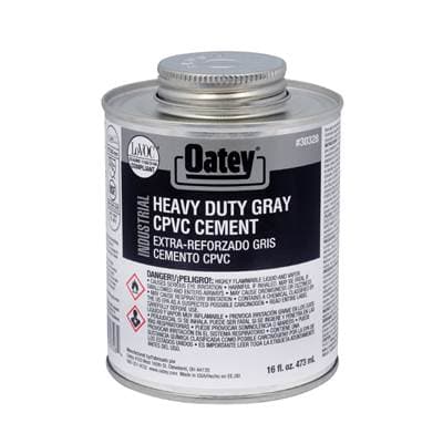 Oatey 16 Oz Cpvc-pvc Gray Industrial Cement by Oatey