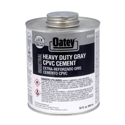 Oatey 32 Oz Cpvc-pvc Gray Industrial Cement by Oatey
