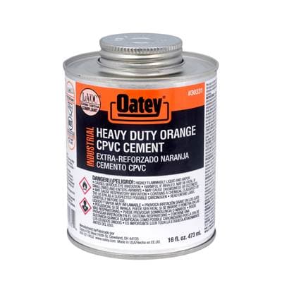 Oatey 16 Oz Cpvc-pvc Orange Industrial Cement