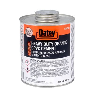 Oatey 32 Oz Cpvc-pvc Orange Industrial Cement by Oatey