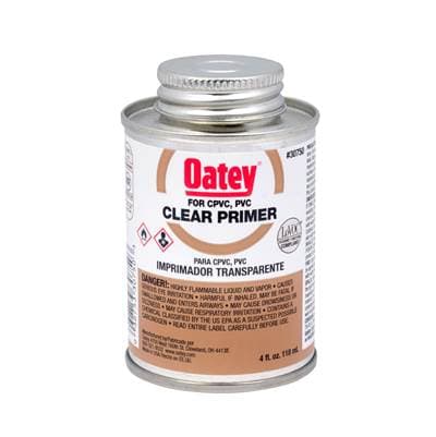 Oatey 4 Oz Clear Primer - Nsf Listed