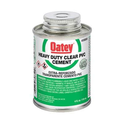 Oatey 4 Oz Pvc Heavy Duty Clear Cement by Oatey