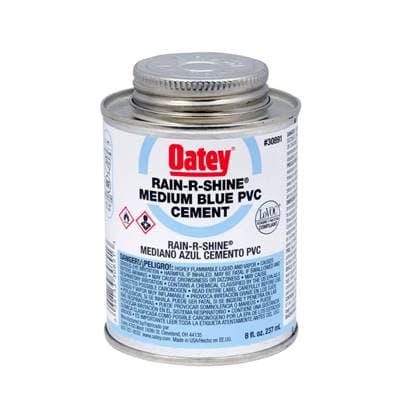 Oatey 8 Oz Pvc Rain-r-shine Blue Cement
