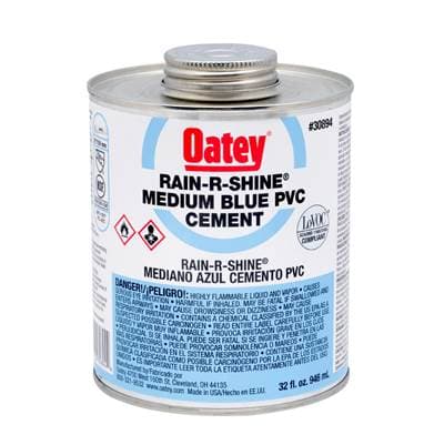 Oatey 32 Oz Pvc Rain-r-shine Blue Cement
