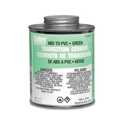 Oatey 16 Oz Abs to Pvc Transition Green Cement