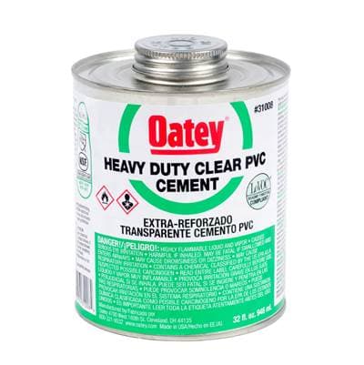 Oatey 32 Oz Pvc Heavy Duty Clear Cement by Oatey