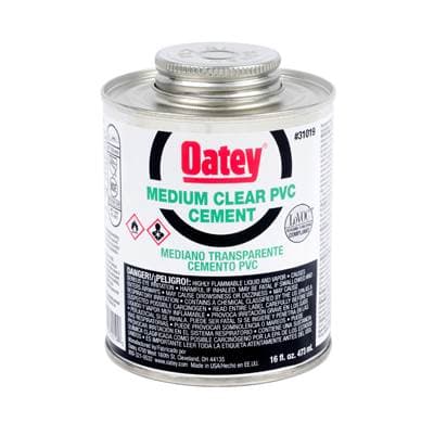 Oatey 16 Oz Pvc Medium Clear Cement by Oatey