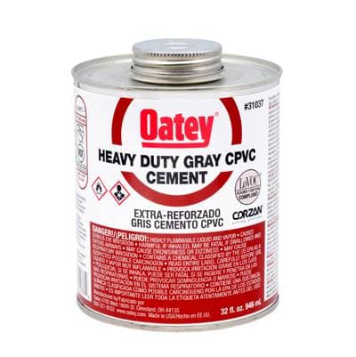 Oatey 32 Oz Cpvc Heavy Duty Gray Cement by Oatey