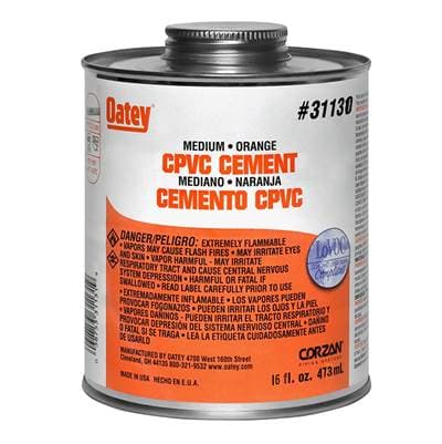Oatey 16 Oz Cpvc Medium Orange Cement by Oatey