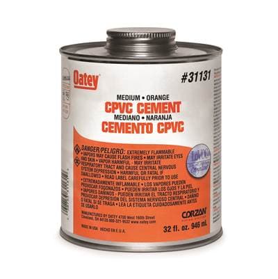 Oatey 32 Oz Cpvc Medium Orange Cement by Oatey