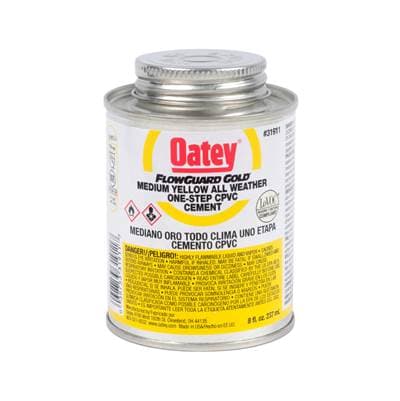 Oatey 8 Oz Cpvc Flowguard Gold 1-Step Yellow by Oatey