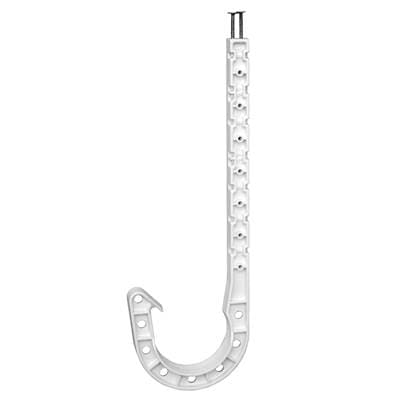 Oatey 2 X 7 In. Dwv J-hook White Bulk 25 Polybag by Oatey