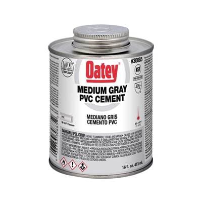 Oatey 16 Oz Pvc Medium Gray Cement