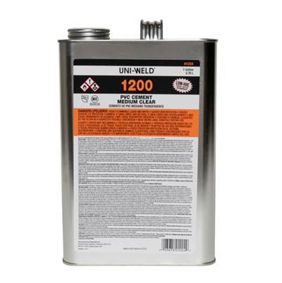 Clear Pvc Medium Body Cement Gal Pw by Oatey