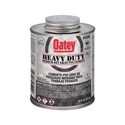 Oatey 16 Oz Heavy Duty Medium Set Gray Cement by Oatey