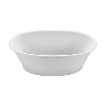 Acquabella Charlotte Mineral Composite Freestanding Air Bath - Gloss White (57.75x32) by Acquabella