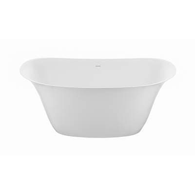 Acquabella Maricela Mineral Composite Soaker - Gloss White (72x32) by Acquabella