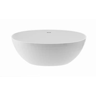 Acquabella Tayla Mineral Composite Air Bath - Gloss White (65.75x32.75) by Acquabella