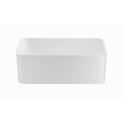 Acquabella Almaza Mineral Composite Air Bath - Gloss White (59x30)