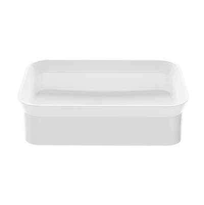 Acquabella James Mineral Composite Vessel Sink - Gloss White (23.5x15.75)