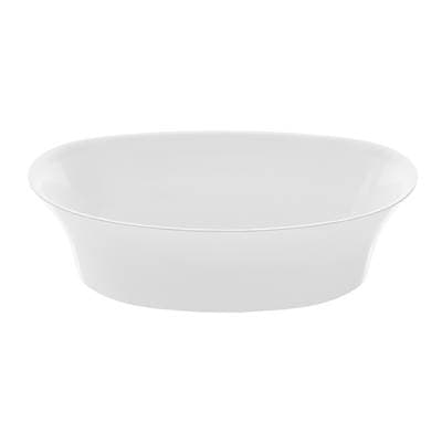 Acquabella Maricela Mineral Composite Vessel Sink - Gloss White (23.5x14.25)