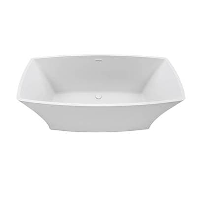 Acquabella Marcel Mineral Composite Air Bath - Matte Black (65.5x31)