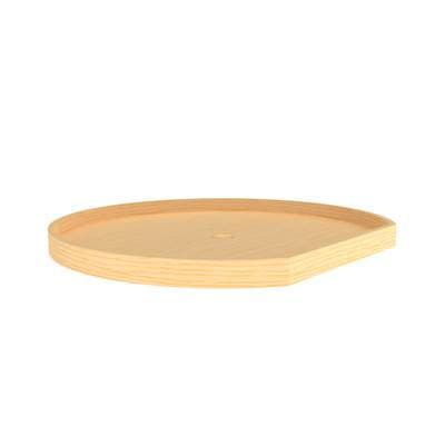 Rev-a-shelf Wood D-shape Lazy Susans Shelf for Corner Wall Cabinets - Natural Maple