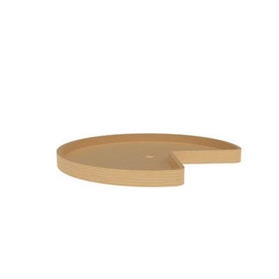 Rev-a-shelf Wood Kidney Lazy Susans Shelf for Corner Base Cabinets - Natural Maple