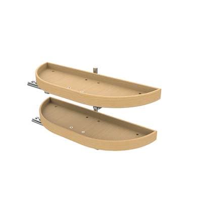 Rev-a-shelf Wood 2-Shelf Blind Corner Pull Out Organizers - Natural Maple by Rev-A-Shelf