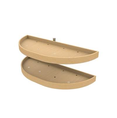 Rev-a-shelf Wood 2-Shelf Blind Corner Pull Out Organizers - Natural Maple