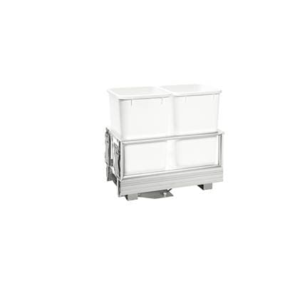 Rev-a-shelf Aluminum Pull Out Trash/waste Container with Soft Open/close by Rev-A-Shelf