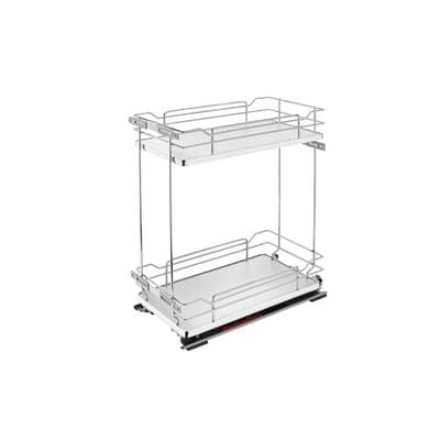 Rev-a-shelf Two-tier Sold Surface Pull Out Organizers W/soft Close - Gray