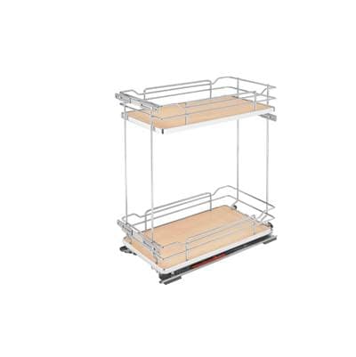 Rev-a-shelf Two-tier Sold Surface Pull Out Organizers W/soft Close - Natural Maple by Rev-A-Shelf