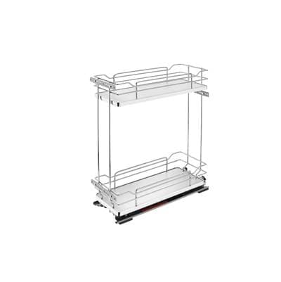 Rev-a-shelf Two-tier Sold Surface Pull Out Organizers W/soft Close - Gray