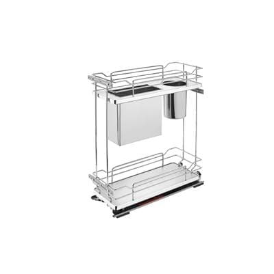 Rev-a-shelf Two-tier Knife Block Pull Out Organizers W/soft Close - Gray