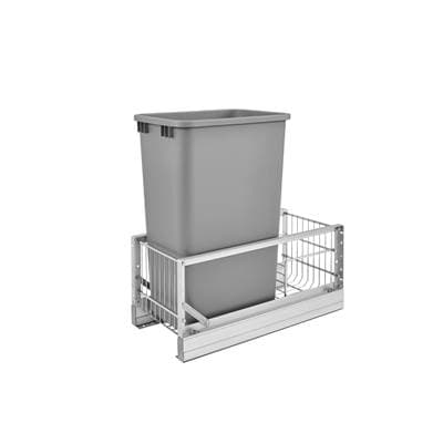 Rev-a-shelf Aluminum Pull Out Trash/waste Container for Full Height Cabinets W/soft Close