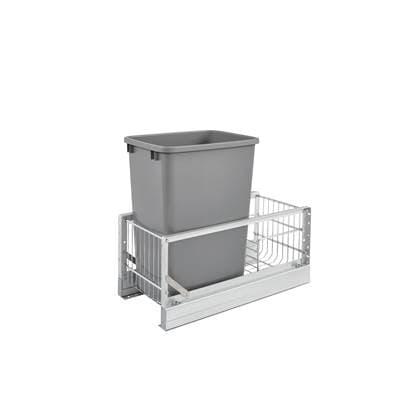 Rev-a-shelf Aluminum Pull Out Trash/waste Container W/soft Close by Rev-A-Shelf
