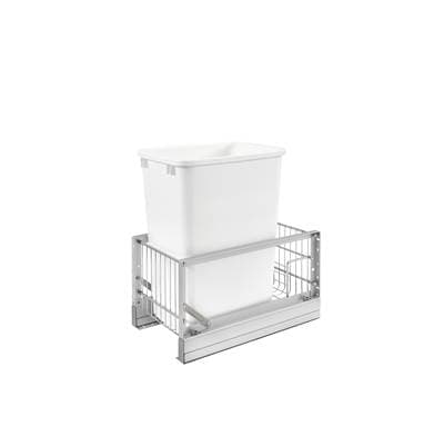 Rev-a-shelf Aluminum Pull Out Trash/waste Container W/soft Close W/reduced Depth by Rev-A-Shelf