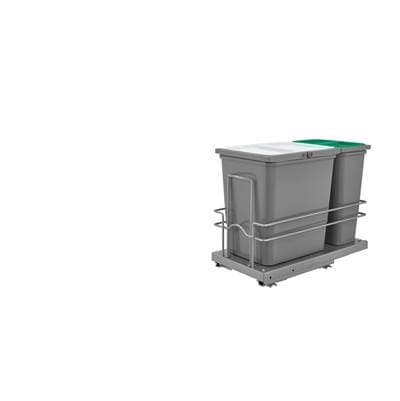 Rev-a-shelf Undersink Pull Out Waste/trash Container W/soft Close - Gray