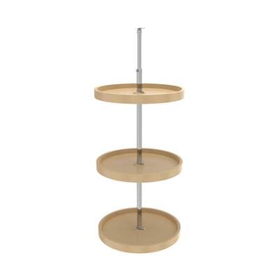 Rev-a-shelf Polymer Full-circle 3-Shelf Lazy Susans W/dependent Hardware for 38'' H Corner Wall...