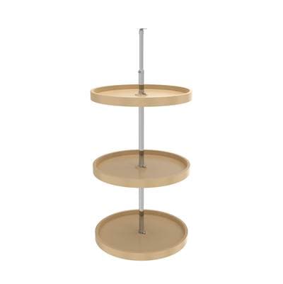 Rev-a-shelf Polymer Full-circle 3-Shelf Lazy Susans W/dependent Hardware for 38'' H Corner Wall...